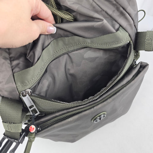 Lululemon Travelling Yogini Rucksack Savasana Camo Fatigue Green Backpack