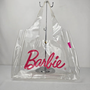 Barbie x Smash + Tess Clear Vinyl Tote Bag Pink Logo 2023 Mattel