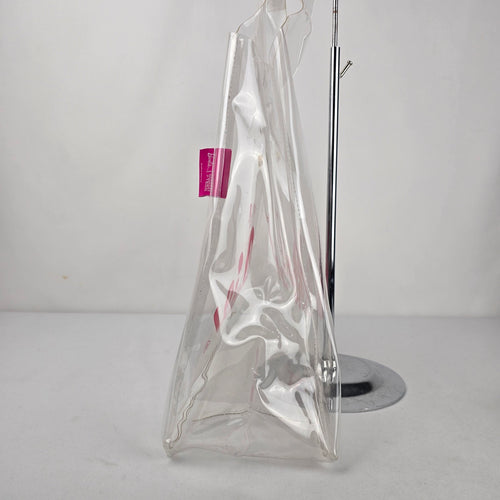 Barbie x Smash + Tess Clear Vinyl Tote Bag Pink Logo 2023 Mattel