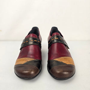 Remonte Multicolor Leather Mary Jane Comfort Shoes - Size 6
