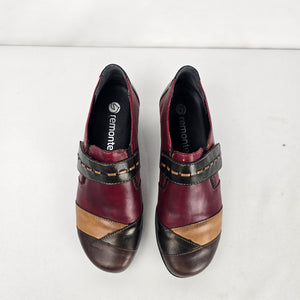 Remonte Multicolor Leather Mary Jane Comfort Shoes - Size 6