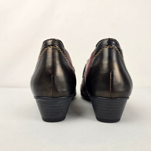 Remonte Multicolor Leather Mary Jane Comfort Shoes - Size 6