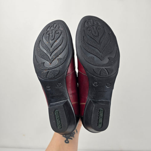 Remonte Multicolor Leather Mary Jane Comfort Shoes - Size 6