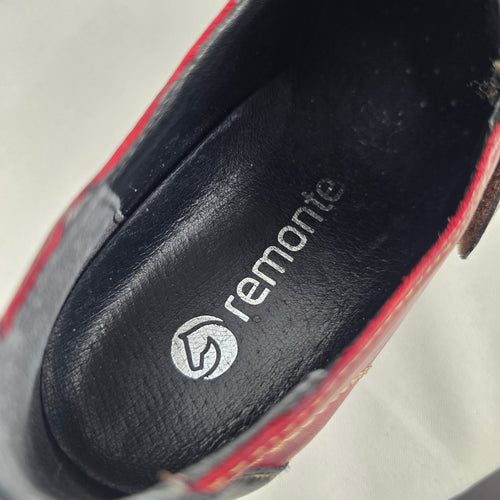 Remonte Multicolor Leather Mary Jane Comfort Shoes - Size 6