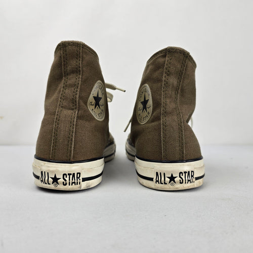 Converse All Star Chuck Taylor Brown Plaid High Top Sneakers Size 9