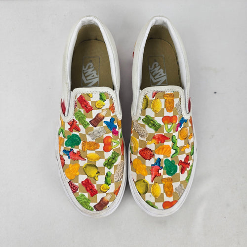 Vans x HARIBO Classic Slip-On Candy Checkerboard Sneakers Size 9