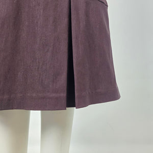 Stop Staring! Plum Purple Vintage-Inspired Wiggle Midi Dress - Size M/L