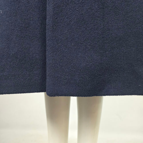 Boulevard Club Navy Wool Cashmere Boyfriend Fit Long Overcoat Size 16