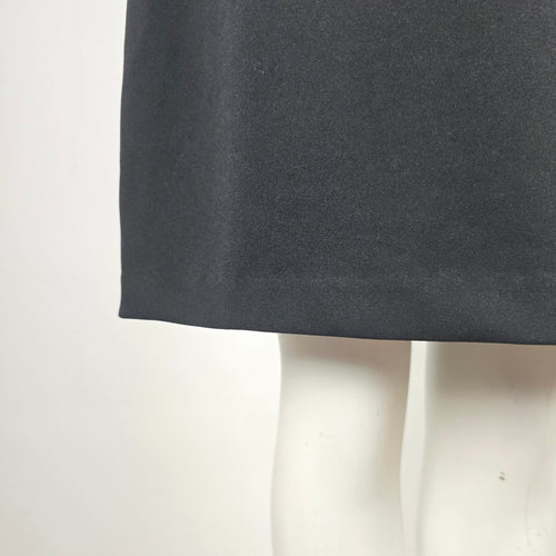 DKNY Black Twist Front Puff Sleeve Sheath Dress Size 12 NWT