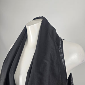 Paolo Tricot Black Gray Metallic Draped Asymmetrical Vest Size L