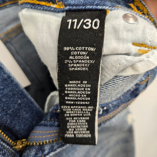 Vintage Kendall + Kylie Distressed Blue Denim Jeans Size 11/30