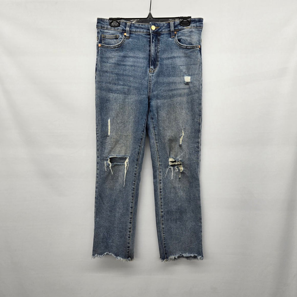 Vintage Kendall + Kylie Distressed Blue Denim Jeans Size 11/30