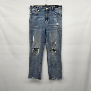 Vintage Kendall + Kylie Distressed Blue Denim Jeans Size 11/30