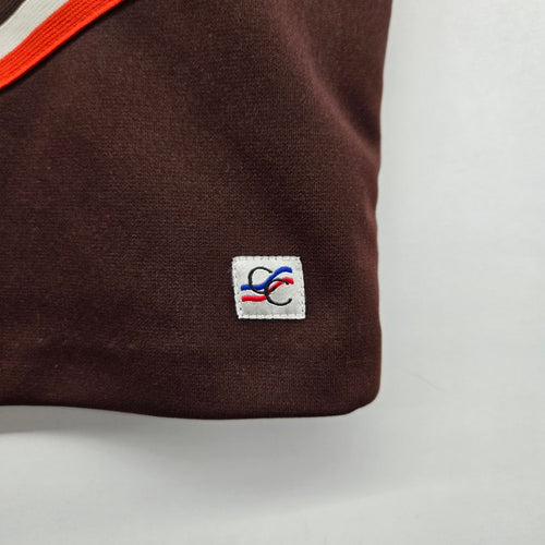 Cowboys Cheerleading Uniform Top Brown Orange White Retro Size 8