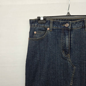 Le Château Junior Girl Denim Maxi Dark Wash Button Detail Y2K -Skirt Size M