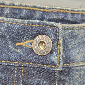Le Château Junior Girl Denim Maxi Dark Wash Button Detail Y2K -Skirt Size M