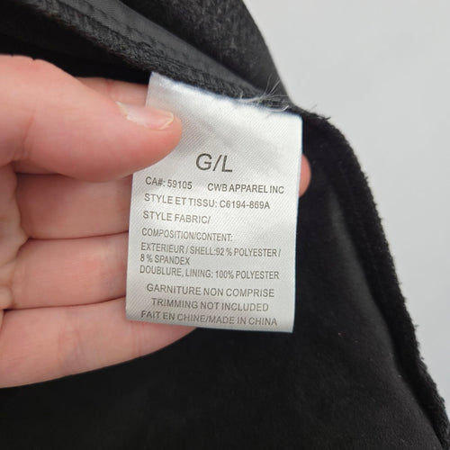 Charlie B Black Faux Suede Moto Jacket - Size L