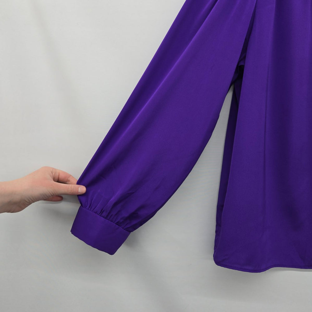 Vintage D'Allaird's Purple Button Front Blouse - Size M