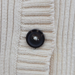 Tentree Cream Organic Cotton Open Knit Cropped Cardigan Sweater - Size XS