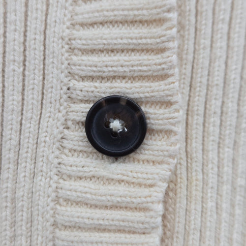 Tentree Cream Organic Cotton Open Knit Cropped Cardigan Sweater - Size XS