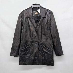 Vintage Tooco Exclusive Black Leather Jacket - Size 40