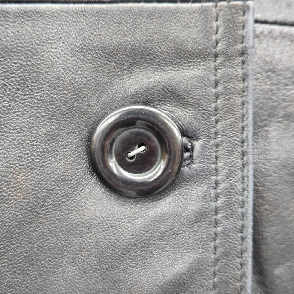 Vintage Tooco Exclusive Black Leather Jacket - Size 40