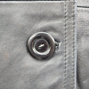 Vintage Tooco Exclusive Black Leather Jacket - Size 40