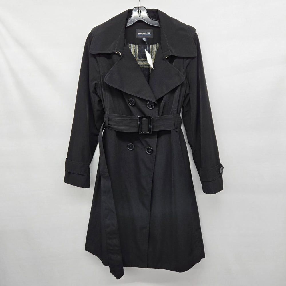 Vintage London Fog Black Trench Coat - Size M