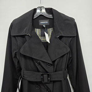 Vintage London Fog Black Trench Coat - Size M