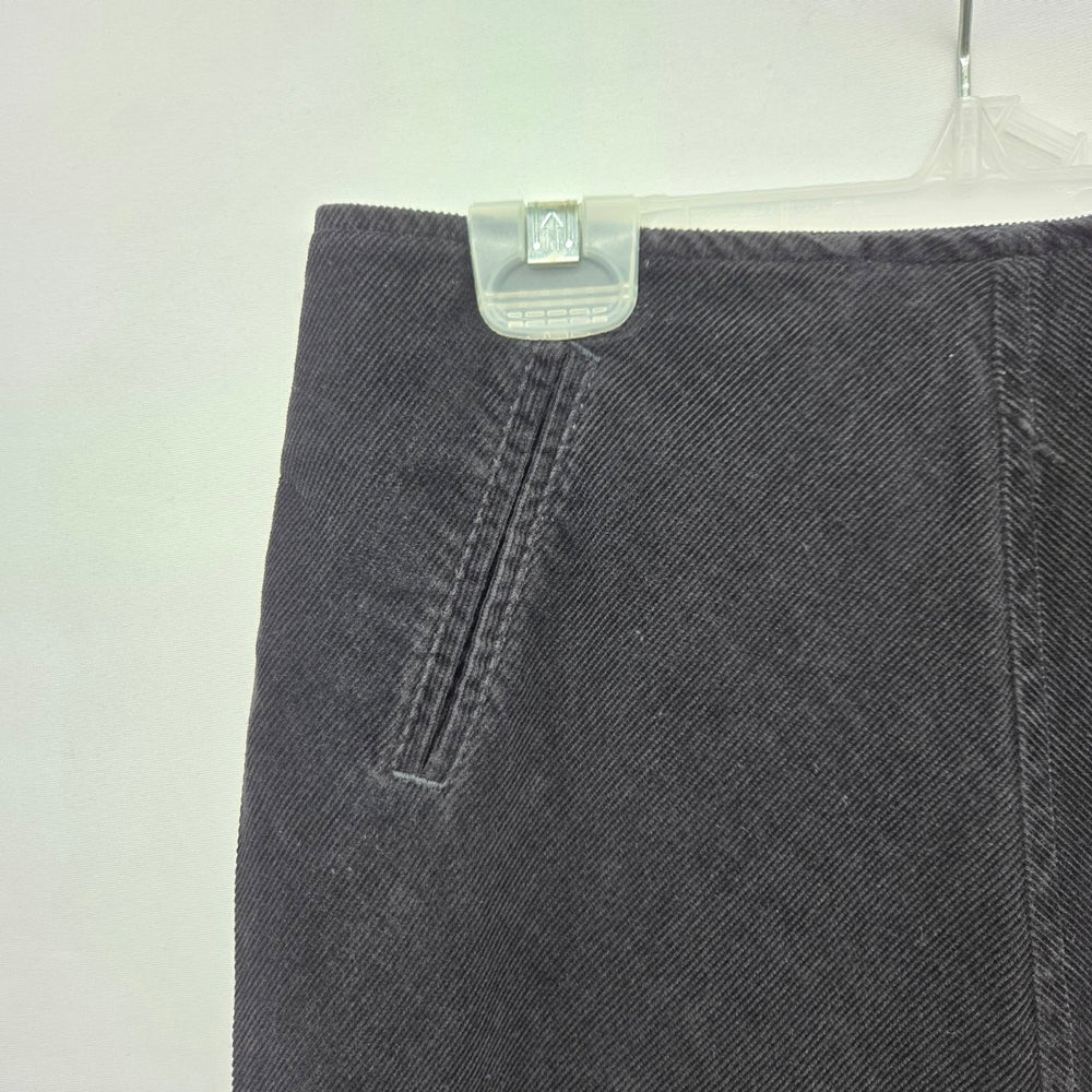 Vintage Smart Set Black Corduroy Maxi Skirt Long A-Line - Size 3