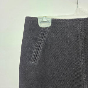 Vintage Smart Set Black Corduroy Maxi Skirt Long A-Line - Size 3