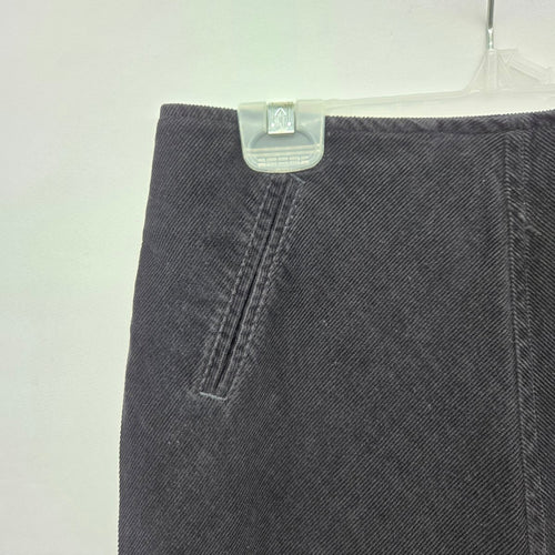 Vintage Smart Set Black Corduroy Maxi Skirt Long A-Line - Size 3