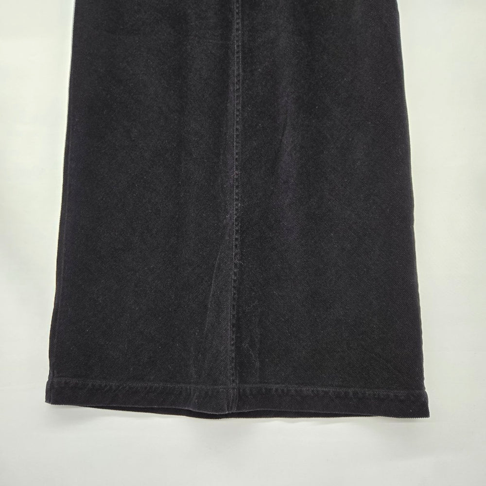 Vintage Smart Set Black Corduroy Maxi Skirt Long A-Line - Size 3