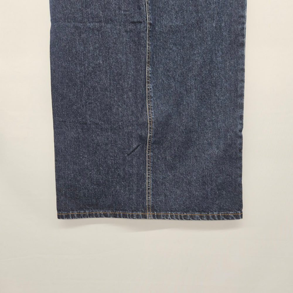 Vintage Denver Hayes Dark Blue Denim Midi Skirt Size 4