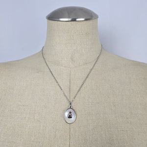Royal Canadian Legion Mother of Pearl Pendant Necklace