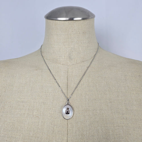 Royal Canadian Legion Mother of Pearl Pendant Necklace