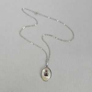 Royal Canadian Legion Mother of Pearl Pendant Necklace