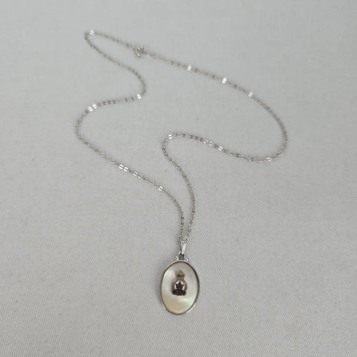 Royal Canadian Legion Mother of Pearl Pendant Necklace