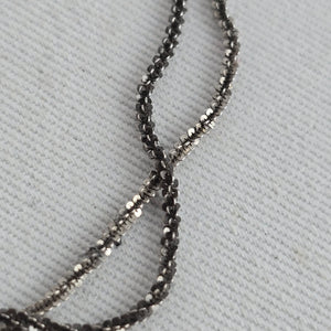 Michael Hill Italy 925 Sterling Silver Triple Strand Beaded Chain Bracelet