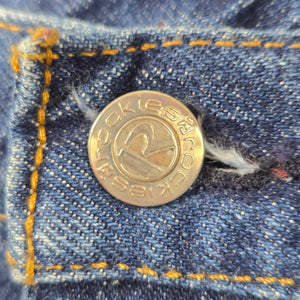 Rockies Women’s Vintage High Rise Jeans Dark Wash Western - Size 11/12