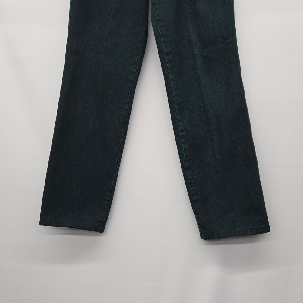 Wrangler SilverLake Vintage High Rise Jeans Dark Green Straight Leg - Size 14/36