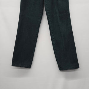 Wrangler SilverLake Vintage High Rise Jeans Dark Green Straight Leg - Size 14/36