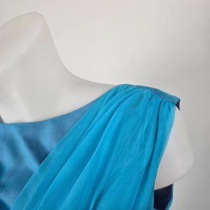 Algo Originals Vintage Blue Sleeveless Dress - Size XS