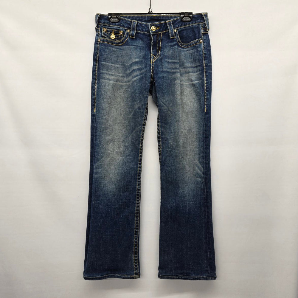 True Religion Straight Leg Medium Blue Wash Bootcut Jeans Size 30