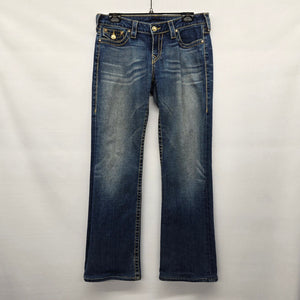 True Religion Straight Leg Medium Blue Wash Bootcut Jeans Size 30