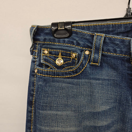 True Religion Straight Leg Medium Blue Wash Bootcut Jeans Size 30