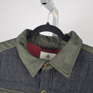 Legendary Whitetails Gray Olive Quilted Shirt Jacket Size L