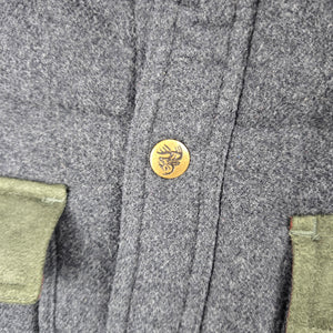 Legendary Whitetails Gray Olive Quilted Shirt Jacket Size L