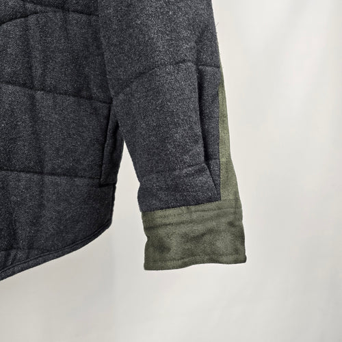 Legendary Whitetails Gray Olive Quilted Shirt Jacket Size L