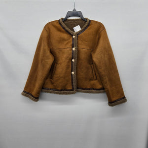 Vintage Camel Brown Cropped Jacket - Size M/L